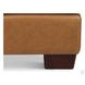 Baylor Cinnamon Leather Upholstered Rectangular Ottoman