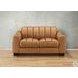 Baylor Cinnamon Leather 64" Loveseat