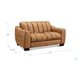 Baylor Cinnamon Leather 64" Loveseat