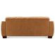 Baylor Cinnamon Brown Leather 84" Sofa