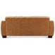 Baylor Cinnamon Brown Leather 84" Sofa