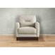 Elowen Vanilla Leather Upholstered Accent Chair