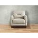 Elowen Vanilla Leather Upholstered Accent Chair