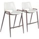 Desi White Counter Height Stool Set Of 2