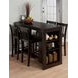 Tribeca Merlot 5 Piece Counter Height Dining Set with Storage