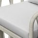 Alexa Outdoor Dining White Upholstered Outdoor Arm Chair