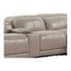 Ridgeway Gray Shark Leather Modular Zero Gravity Power Reclining Sectional with Power Headrest