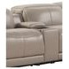 Ridgeway Gray Shark Leather Modular Zero Gravity Power Reclining Sectional with Power Headrest