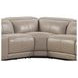 Ridgeway Gray Shark Leather Modular Zero Gravity Power Reclining Sectional with Power Headrest