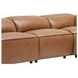 Uptown Tan Husk Leather Power Reclining Sectional