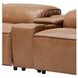 Uptown Tan Husk Leather 6 Piece Power Reclining Sectional