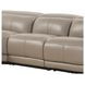 Ridgeway Gray Shark Skin Leather 6 Piece Power Reclining Sectional
