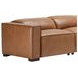 Ulstead Tan Husk Leather 6 Piece Power Reclining Sectional