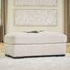 Cloverview Linen Upholstered Rectangular Ottoman
