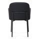 Sydney Black Upholstered Arm Chair Set of 2