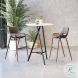 Desi Brown and Walnut Bar Stool Set of 2