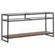 Norwood Weathered Oak and Gray Rectangular Glass Top Sofa Table