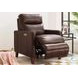 Arden Chestnut Leather Zero Gravity Power Recliner with Power Headrest and USB Charging