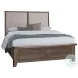 Woodbridge Dark Cashmere And Gray Upholstered Storage Platform Bedroom Set