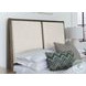 Woodbridge Dark Cashmere And White Queen Upholstered Low Profile Bed