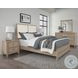 Woodbridge Clear Maple And White Upholstered Low Profile Bedroom Set