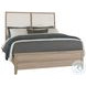 Woodbridge Clear Maple And White Upholstered Low Profile Bedroom Set