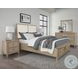 Woodbridge Clear Maple And White Upholstered Storage Platform Bedroom Set