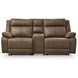 Ultra Max Biscotti 3 Piece Modular Power Reclining Sectional with Console USB Charging and Audio Console