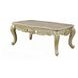 Gorsedd Golden Ivory Rectangular Marble Top Occassional Table Set