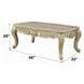 Gorsedd Golden Ivory Rectangular Marble Top Occassional Table Set
