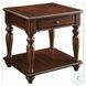 Farrel Walnut Square End Table