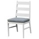 Nash Outdoor Dining Gray Upholstered Outdoor Ladder Back Side Chair