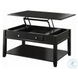 Malachi Black Rectangular Lift Top Occassional Table Set