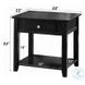 Malachi Black Square End Table