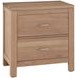Tide And Timber Clear Oak 2 Drawer Nightstand