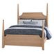 Tide And Timber Clear Oak Queen Pencil Poster Bed