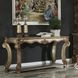 Vendome Gold Patina Rectangular Sofa Table with Storage