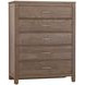 Tide And Timber Gray Oak 5 Drawer Chest
