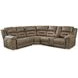 Ravenel Fossil 3 Piece Modular Power Reclining Sectional with RAF Console Loveseat and USB Charging