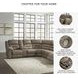 Ravenel Fossil 4 Piece Power Reclining Console LAF Sectional