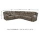 Ravenel Fossil 4 Piece Power Reclining Console LAF Sectional