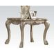 Dresden Gold Patina and Bone Square End Table