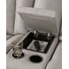 Downing Court Coin 75" Glider Reclining Loveseat with Console and Heat Massage