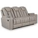 Downing Court Coin 87" Reclining Sofa with LED and USB Charging