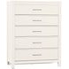 Tide And Timber White Maple 5 Drawer Chest