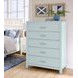 Tide And Timber Blue Maple 5 Drawer Chest