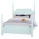 Tide And Timber Blue Maple California King Pencil Poster Bed