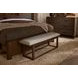 Lodge and Loft Ivory Cream Performance Fabric Upholstered Bed Bench