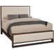 Lodge and Loft Ivory Cream Performance Fabric Queen Upholstered Panel Bed