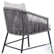 Calica Outdoor Patio Gray Dining Chair